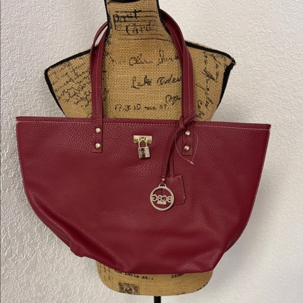 BCBG Paris Berry Faux Leather Tote